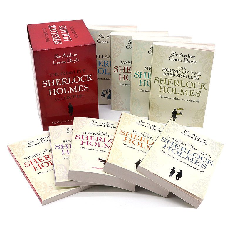 福尔摩斯探案全集英文版9册全套 Sherlock Holmes 英文原版小说 福尔摩斯探案集大侦探福尔摩斯 课外阅读经典探案小说,淘宝优惠券,粉丝福利购,淘宝优惠卷