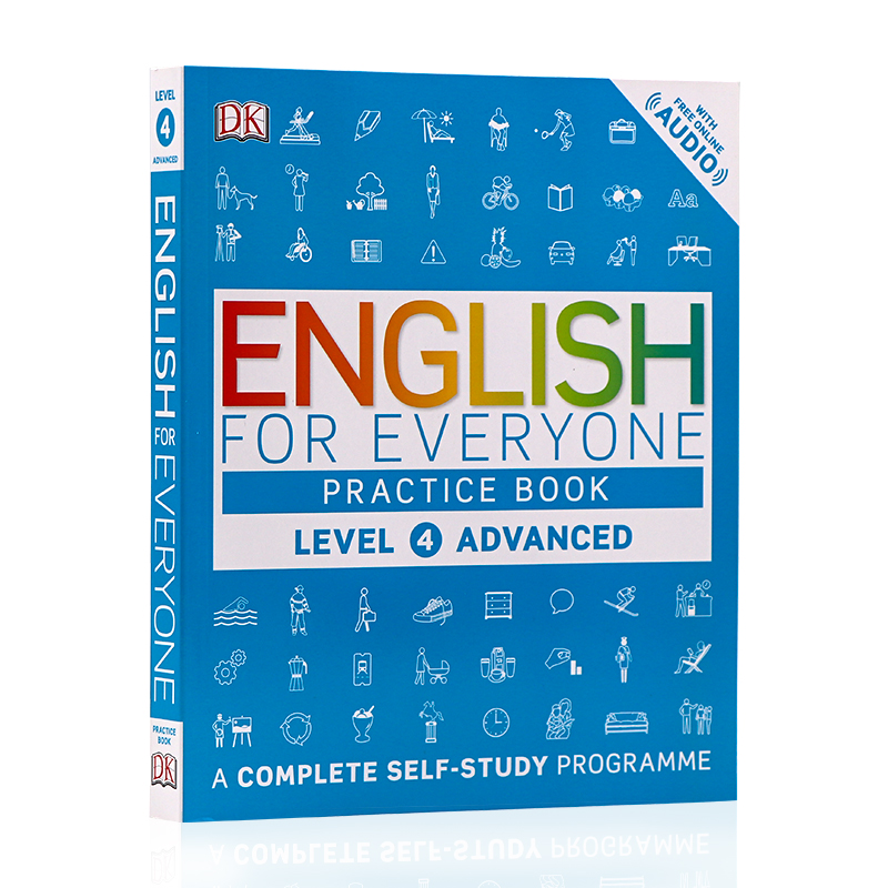 Level 4课本+练习2册DK新视觉English for Everyone course book practice Advanced人人学英语高级教材带音频英文原版雅思托福书-图1