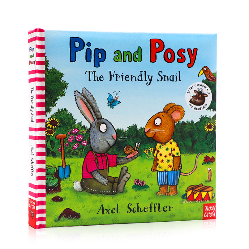 波西和皮普系列 友好的蜗牛 Pip and Posy Friendly Snail英文原版绘本名家Axel Scheffler 情商社交能力培养 儿童启蒙图画书 精装 - 图3