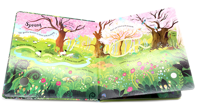 四季音乐发声书 Usborne Musical Books The Four Seasons 维瓦尔第 英文原版绘本 儿童互动探索纸板书 篇章 幼儿艺术启蒙英语绘本 - 图1