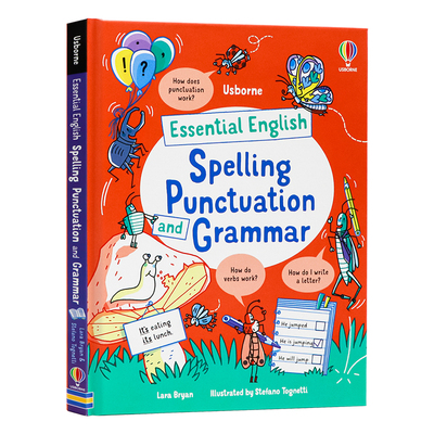 usborne出品 英语学习拼写标点符号和语法 英文原版 essential english spe