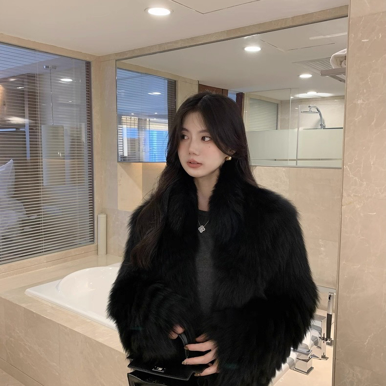 多多设计瘦保暖皮草外套（含100狐狸毛）(气质网红名媛爆款)YE282 - 图0