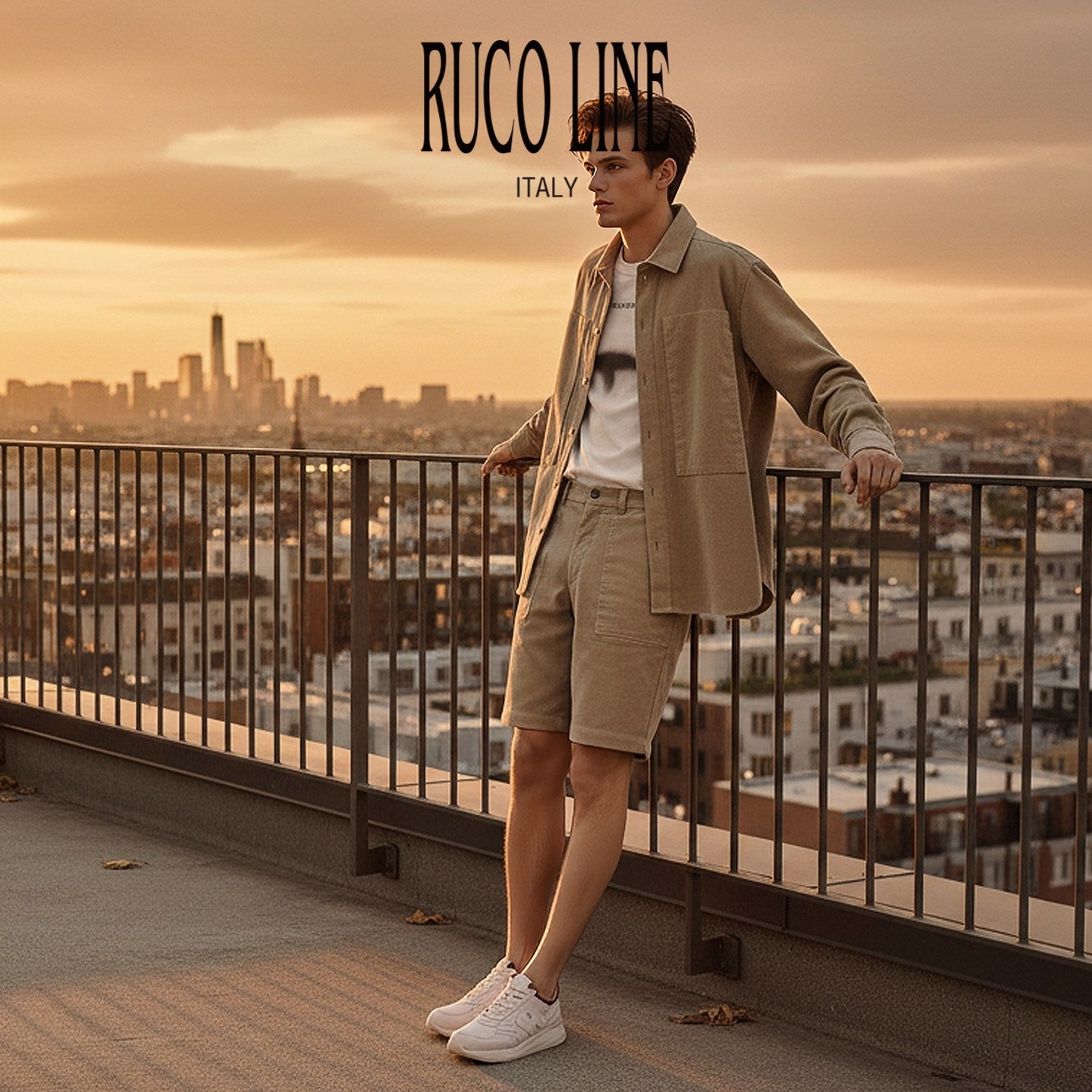 【新品】Ruco Line如卡莱 25秋冬男士短裤休闲条纹大口袋工装风,淘宝优惠券,粉丝福利购,淘宝优惠卷