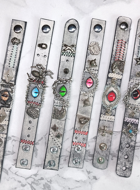 重工恶魔之眼亚比项链牛皮小众