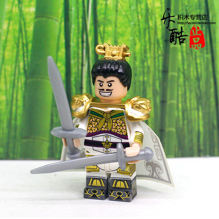 得高三国演义积木人仔兼容乐高关羽曹操刘备张飞马超小乔王者荣耀_虎窝淘
