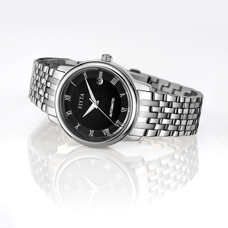 飞亚达男士手表官方正品全自动机械表简约商务气质防水精钢带日历