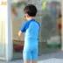 Kem chống nắng 361 độ cha mẹ và trẻ em bảo thủ nhanh khô thoáng khí thể thao chuyên nghiệp lỏng bong bóng kích thước lớn suối nước nóng áo tắm trẻ em một mảnh - Bộ đồ bơi của Kid đồ bơi cho trẻ em Bộ đồ bơi của Kid