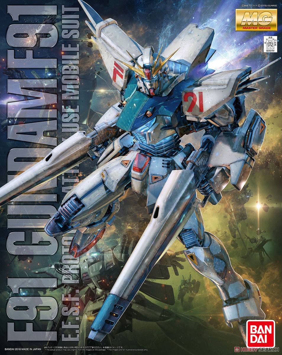 万代F91高达模型 MG 1/100 F-91 Gundam Ver2.0版 拼装高达 现货 - 图0