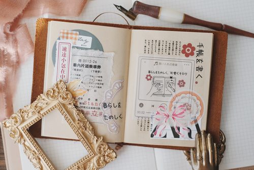 第二季票据收藏癖日语PET胶带百搭基础栗之酱手帐原创设计文具 - 图2
