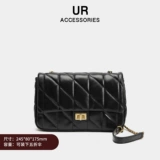 Летняя дизайнерская небольшая сумка, цепь, сумка на одно плечо, тренд сезона, в стиле Шанель