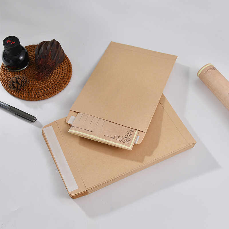 空白牛皮纸中式信封带自粘胶文件票据A4信封袋3/5/6/7/9号可定制,淘宝优惠券,粉丝福利购,淘宝优惠卷