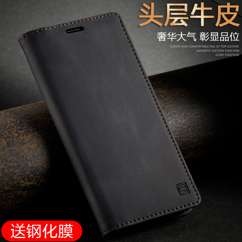 三星a51手机壳翻盖皮套插卡GalaxyA51保护套4G版硅胶全包防摔真皮 - 图0