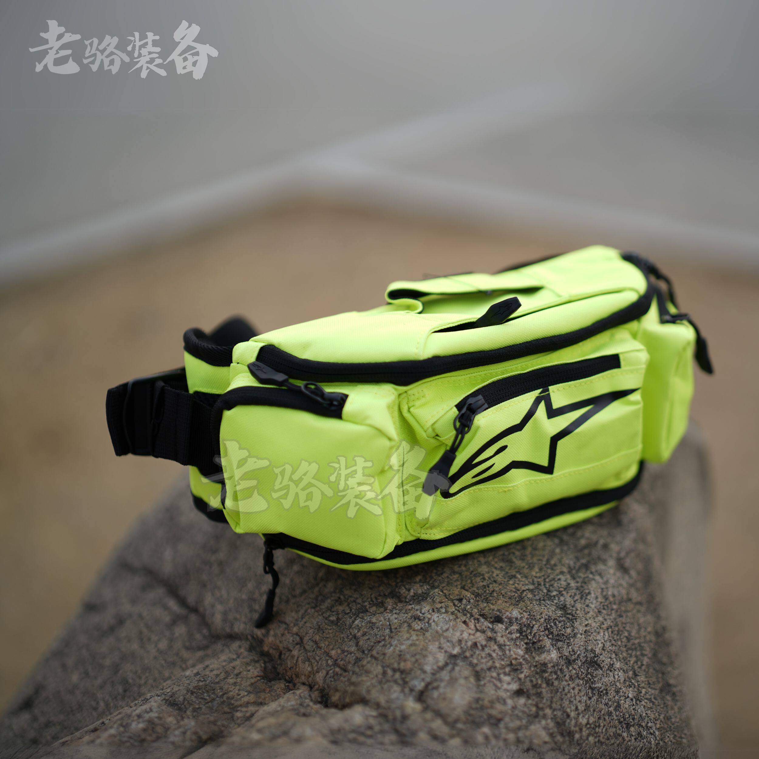 A星正版骑行腰包复古胸包机车公路a星腰包橙防水摩旅骑士腰包