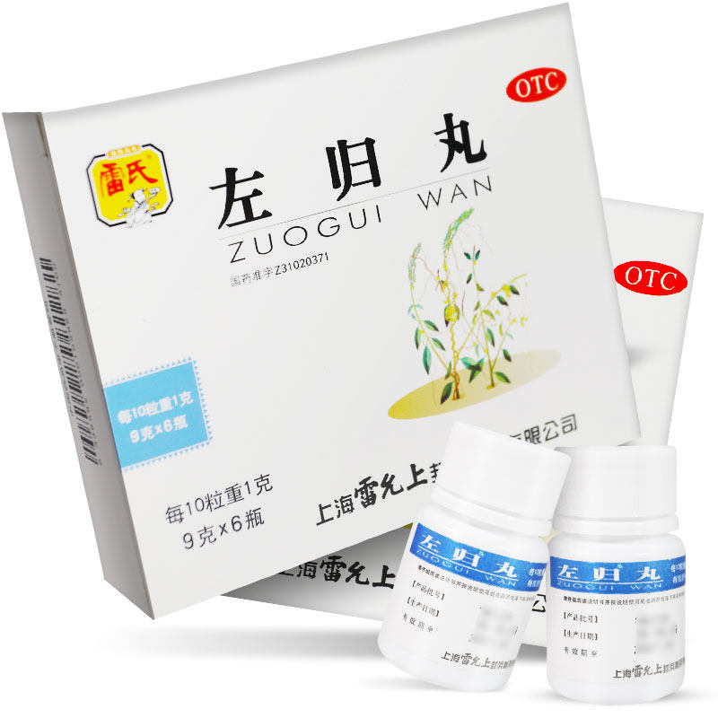 雷氏(每10粒重1克)9*6瓶左归丸 粤通大药房健脾益肾