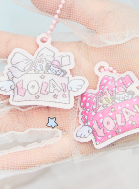 LOLA DESIGN礼物盒Y2K日系插画捏捏手机挂件二次元甜妹可爱挂饰扣