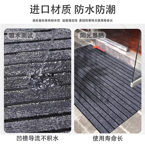 地毯门垫进门乔迁吸水防滑耐脏加厚可擦洗可裁剪门外家用轻奢定制 - 图2