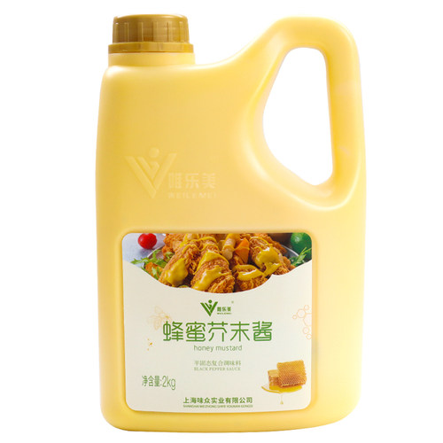 蜂蜜芥末酱 4斤韩式炸鸡商用大桶装鸡块披萨寿司多口味黄芥末蘸酱 - 图3