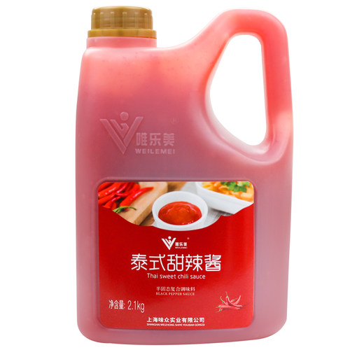 泰式甜辣酱2.1kg商用大桶装手抓饼意面披萨薯条炸鸡蘸酱 - 图3