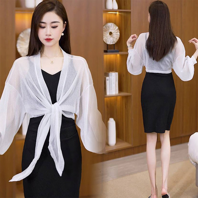 Large size mesh long sleeves summer loose