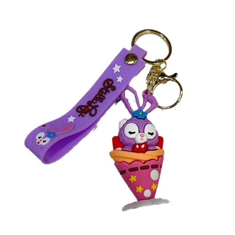 跨境卡通星戴露兔子钥匙扣链可爱包包挂件公仔创意汽车网红钥匙扣,淘宝优惠券,粉丝福利购,淘宝优惠卷
