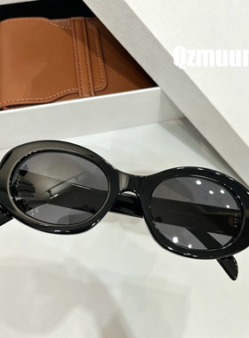 Qzmuun真滴好显白！露露同款复古高品质板材复古圆形时尚太阳镜