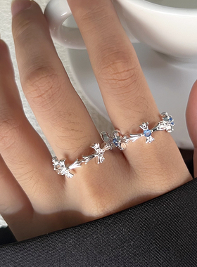 简约高级感白银戒指小众设计