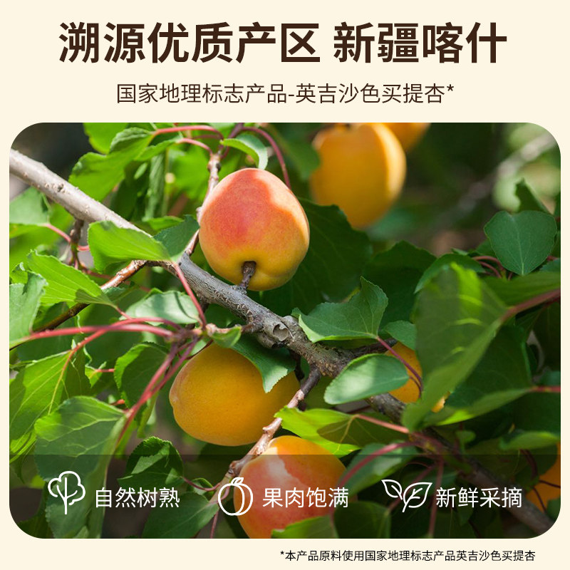 【李佳琦非遗里的中国年】一米市集色买提杏肉肉100g新疆杏干果干,淘宝优惠券,粉丝福利购,淘宝优惠卷