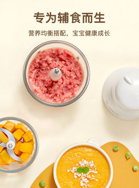 BabyColor婴儿辅食机宝宝料理机多功能搅拌机榨汁机迷你绞肉机双
