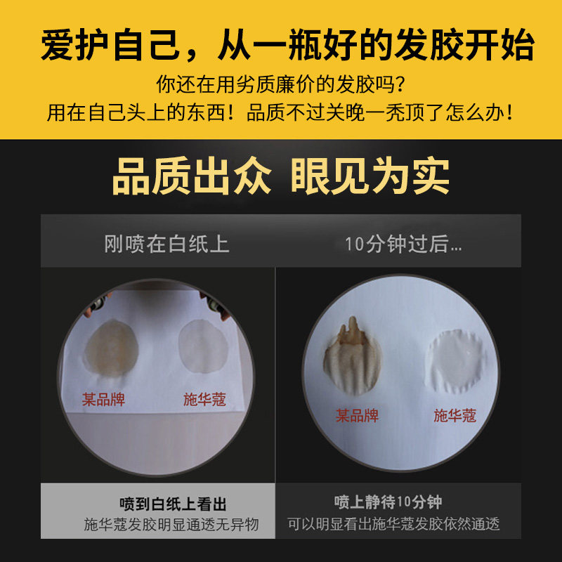 施华蔻定型喷雾男士黑人头啫喱水 华星伊人化妆品专营头发造型