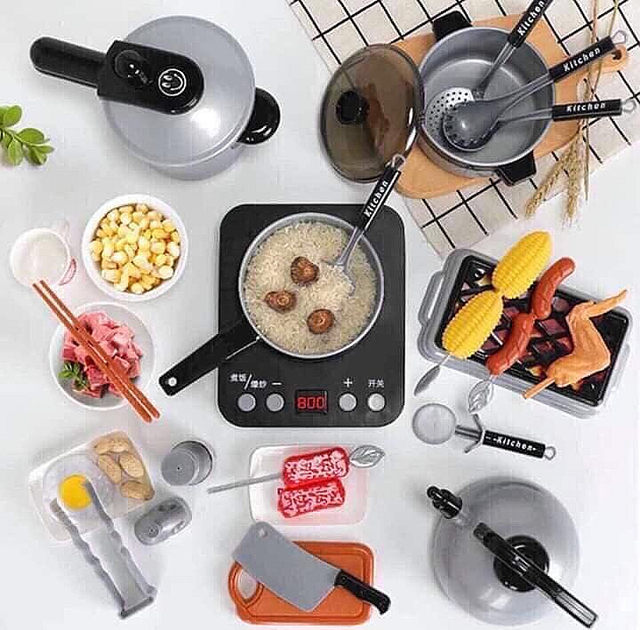 Children's simulation induction cooker pressure cooker kettle toy