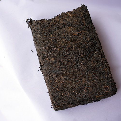 湖南特产安化黑茶陈茶饼晋丰厚2014年陈年金花手筑茯砖茶量大价优 - 图3