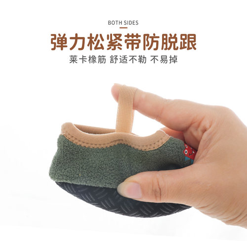 宝宝地板袜秋冬加厚婴儿学步防滑底隔凉软底室内冬季儿童袜套鞋袜 - 图3