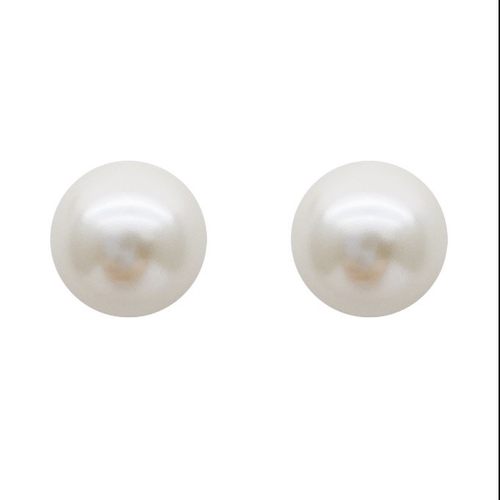 韩国fever同款珍珠耳钉s925纯银施家正圆强光珍珠耳环耳饰 - 图3