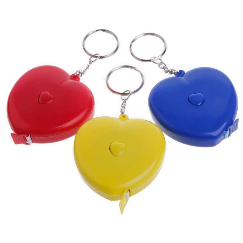 U50A Keychain Portable Retractable Ruler Heart-shaped Tape M-图3