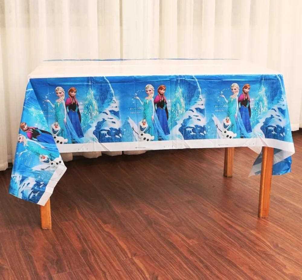 Frozen Party Blue Cartoon Characters Themes Disposable Cutle - 图2