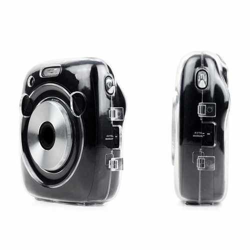 Clear Hard Case Protector Cover With Strap for Fujifilm Inst - 图1
