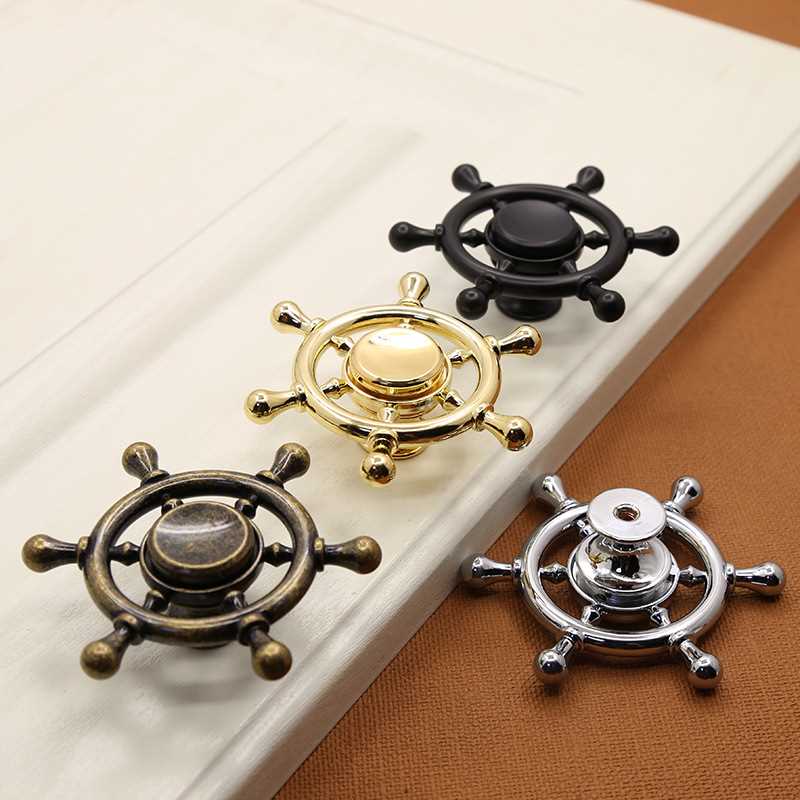 Zinc alloy fingertip gyro handle wardrobe drawer cabinet doo - 图0