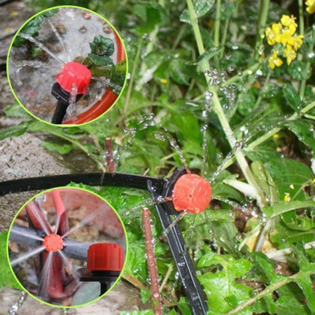 100pcs Micro Flow Dripper Drip He Garden Sprinkler justa - 图0