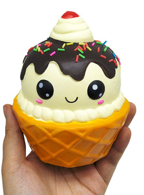 Squeeze toy cheese chocolate biscuit cute gourmet toy sress-
