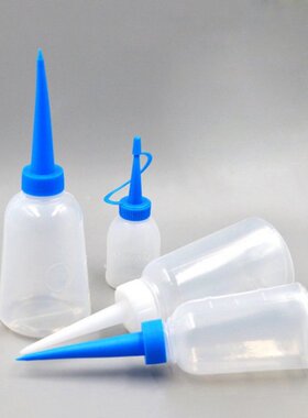 30/100ml Thickened Plastic Bottle Glue Oil Bottle Tip Oiler