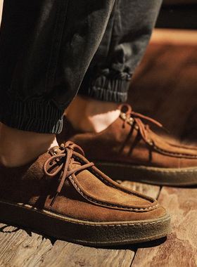 Men's Shoes Lace up Leather Casual Shoes Sprng Autumn Ma