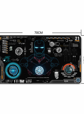70X40cm American Hot Films mouse pad Iron Man A design chart