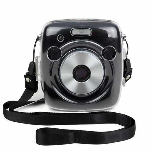 Clear Hard Case Protector Cover With Strap for Fujifilm Inst - 图0