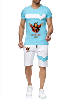 2021 New Men	s Summer Thunderdome Printing Patchwork Slee