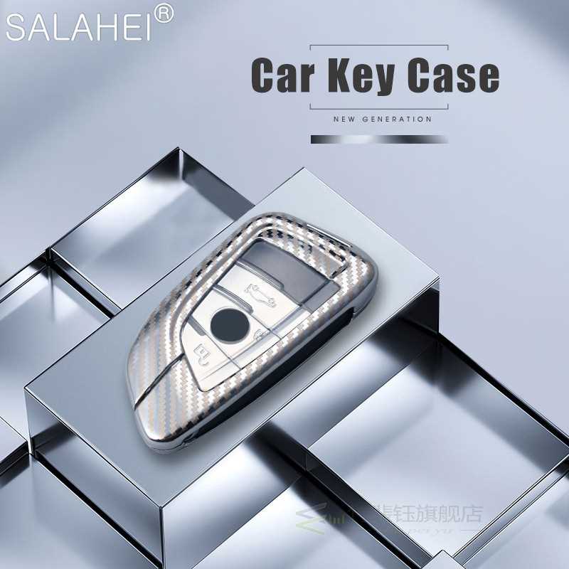 Zinc Alloy+TPU Car Key Case Key Full Cover Shell Protection - 图0