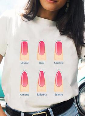 T-shirts Cartoon Watercolor New Lovely Fashion Women Print S