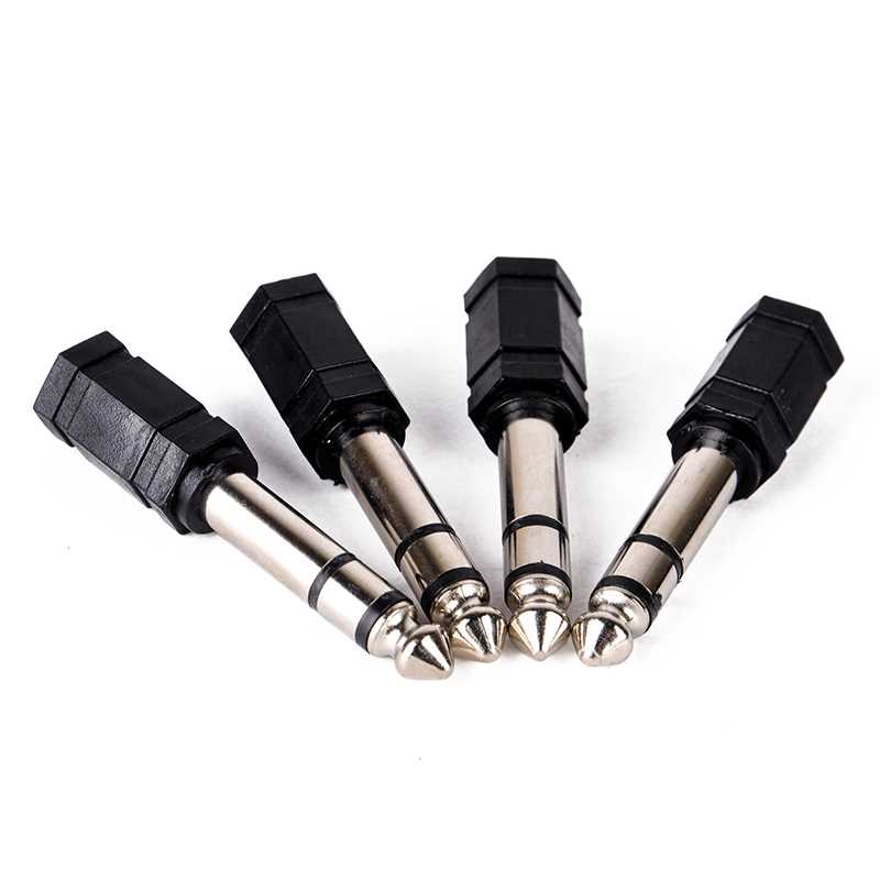 Wholesale 4Pcs 6.35mm 1/4 inch Stereo Male Plug to 3.5mm Fem - 图2