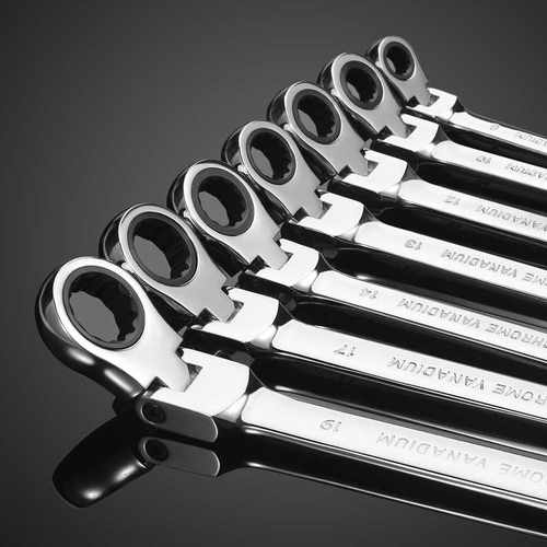 Flexible Ratchet Wrench Spanner Nut Tool Head Ratchet Metri - 图3