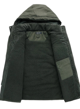 Men	s Thicken Warm Winter Jacket Cashmere Fleece Inner Co