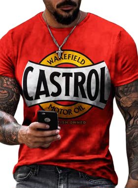 New Men's T-Shirt Summer 3D Printing Short-Sleeved Oversized